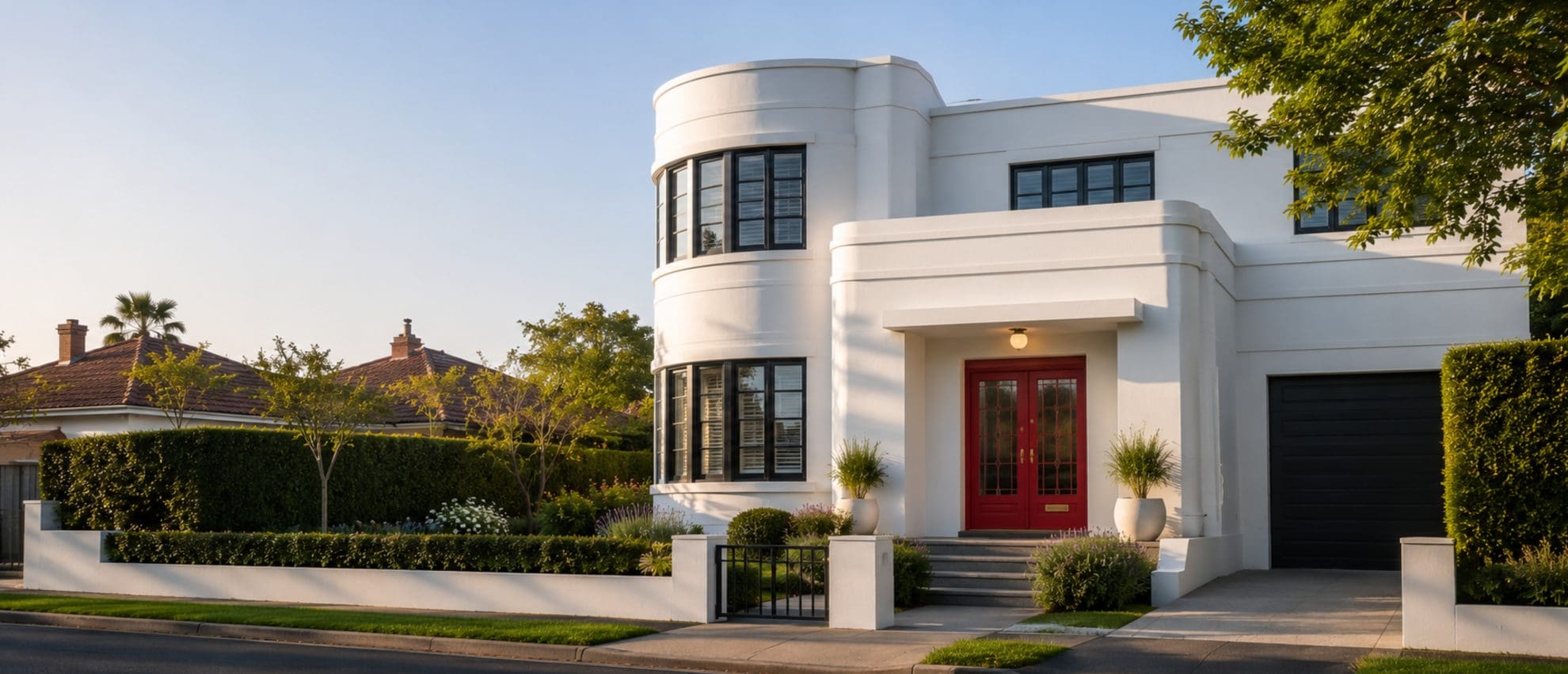Exterior House Painter art deco style house