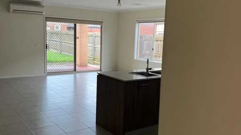 Interior of a four-bedroom house in Carrum Downs before painting.