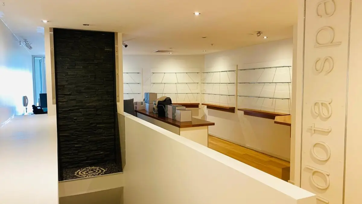 After the painting project, the Endota Spa features a serene and inviting environment with soothing colours and enhanced aesthetics.